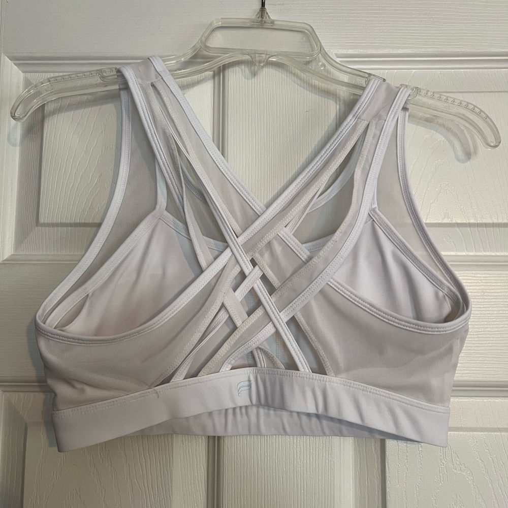 Fabletics White High Impact Sports Bra